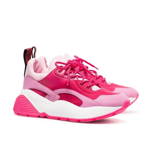 Stella McCartney Shoes - Stella Mccartney Pink Eclypse 45 Low Top Sneakers